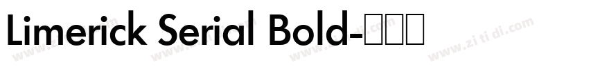 Limerick Serial Bold字体转换